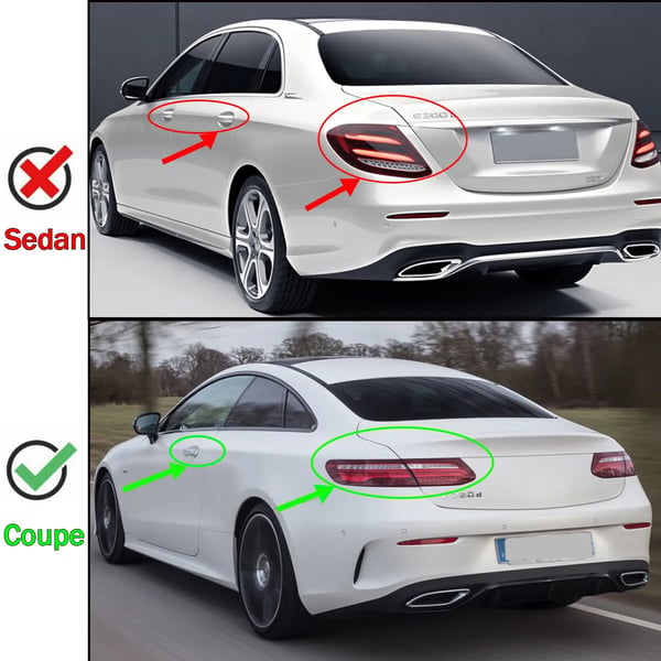 Bagagerums Spoiler, Kompatibel med Mercedes E53 Coupe, AMG Inspireret Design,kulstoflook