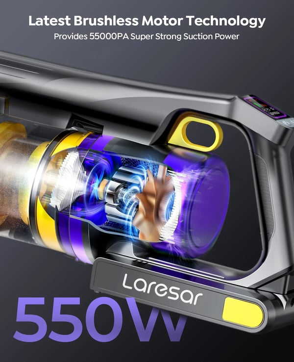 Støvsuger, 550W Effekt, 55KPA Sugekraft,EU, EU STIK