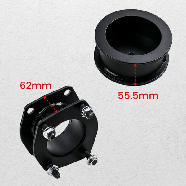 Lift Leveling Kit til Jeep Grand Cherokee WK & Commander XK, Passer til dæk op til 32", Nem installation, Holdbar konstruktion i kulstofstål