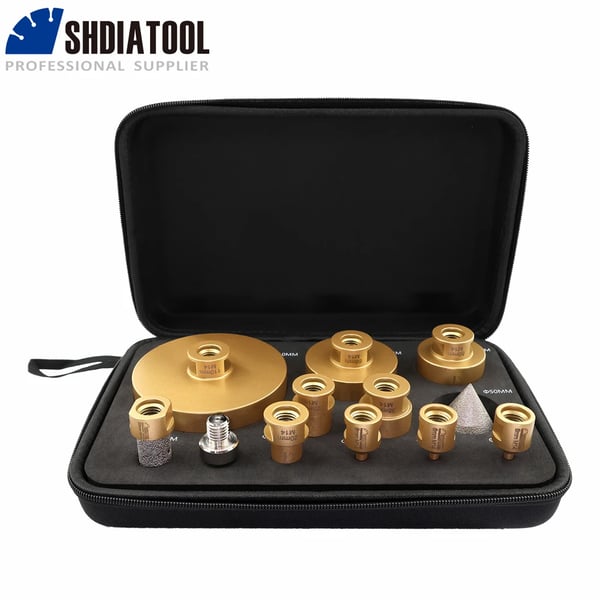 Diamantbor Sæt, Forskellige Størrelser, Holdbar Ydeevne,M14 Tråd, 12Pcs