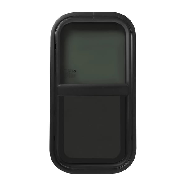RV-vindue, hærdet glas konstruktion, moderne design,Sort