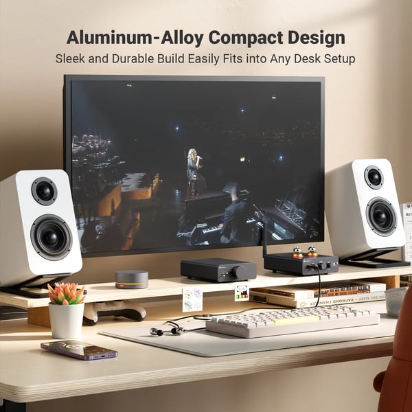 Audio DAC, XMOS XU316 Chipset, Højopløsningsafspilning,Q6
