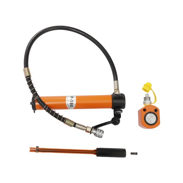 Hydraulisk Jack, Manuel Hydraulisk Pumpe, 10T Tonnage, 350CC Reservoir,Appelsin