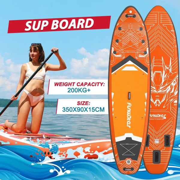 Stand Up Paddle Board, EVA Antiskid Pad, Tre Glidende Finner,SUPFW50A