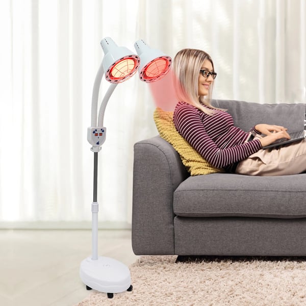 Infrarød Terapi Lampe, Justerbar Temperatur, Smertelindring,HVID