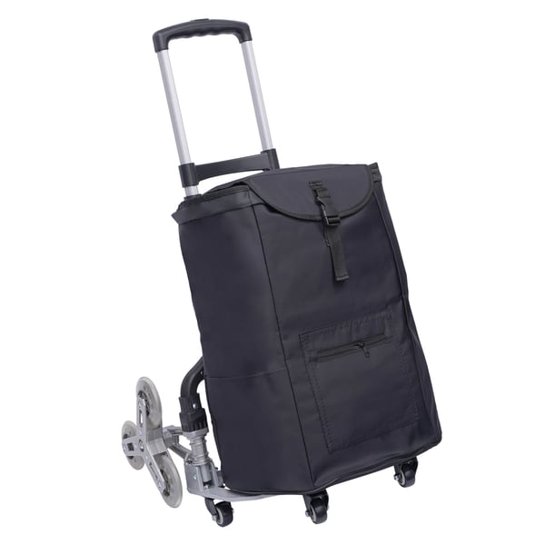 Trappeklatrer, 75 kg belastningsevne, sammenfoldeligt design,sort