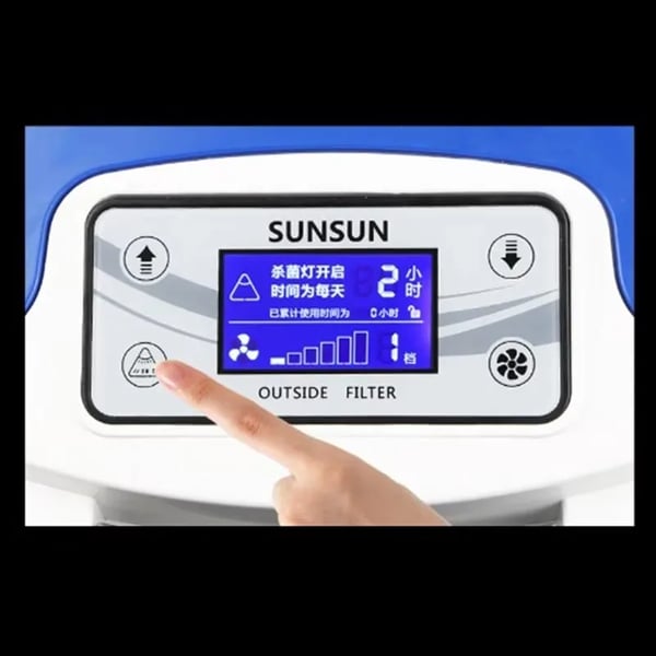Kanisterisuodatin, 4-vaiheinen suodatus, UV-desinfioija,HW-3000, EU-adapteripistoke