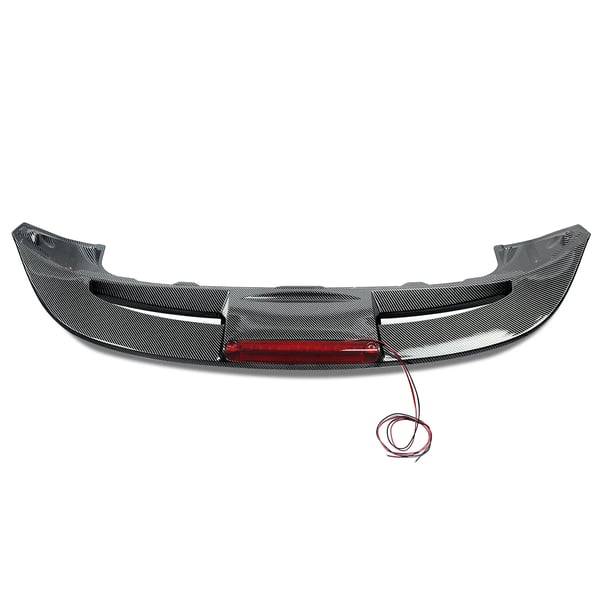 Bakre takspoiler, svansvingdesign, ABS-plastkonstruktion, kolfiberlook