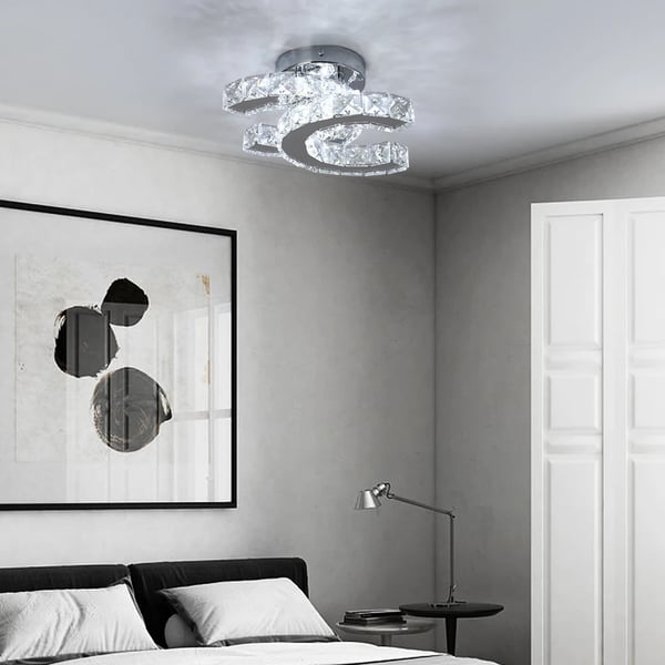 Loftlampe, LED Indendørs Belysning, Elegant Krystal Design,ændrebar, SJ-SC-SS