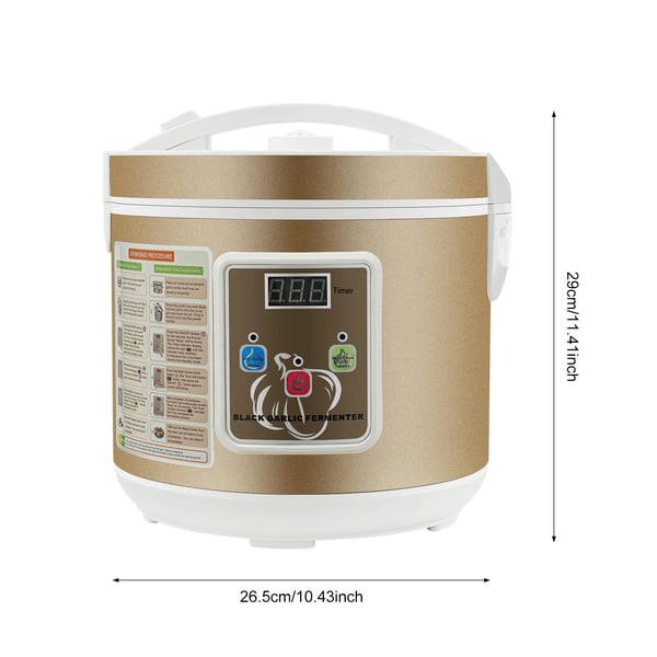 Fermenter, 5L kapacitet, intelligent temperaturkontrol,Guld