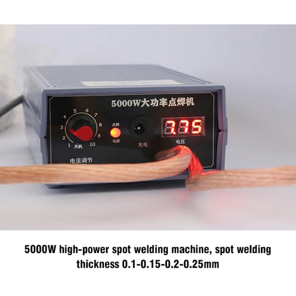Mini punkt svejser, 5000W effekt, justerbare strømindstillinger,220v