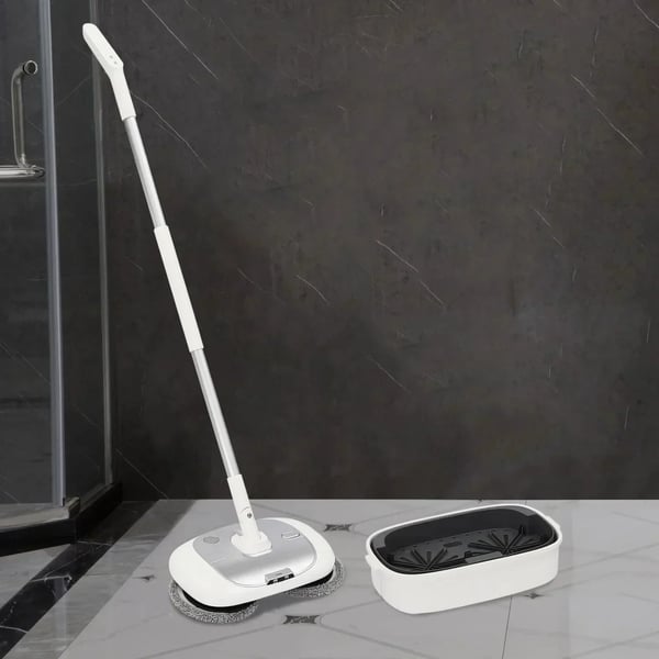 Spin Mop, Trådløs Design, Effektiv Rengøringsydelse,HVID