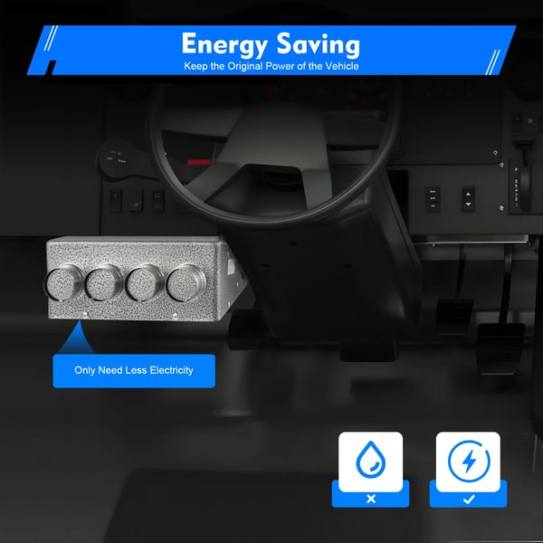 Bilvärmare, Kompakt Under-Dash Design, Effektivt Värmesystem,GRÅ