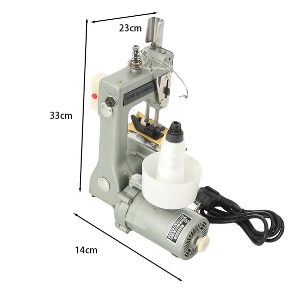 Håndsyemaskine, 130W, 12000 RPM, Maksimal stingafstand 8mm, kædesting, 220V