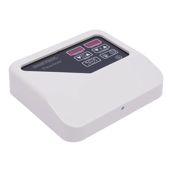 Digital Sauna Controller, Udgangseffekt 3-9KW, Arbejdsspænding 220V-240V, Temperaturinterval 40-105℃, Dimensioner 24,5x21x7,5 cm