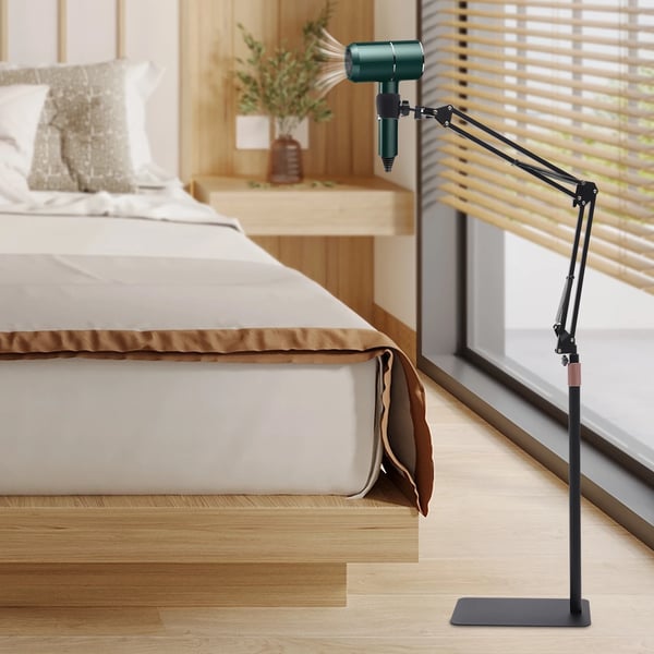 Hårtørrer Stativ, Justerbar Højde 55-100cm, 360° Rotation, Kulstofstål Materiale, Belastningsevne 1kg, Moderne Stil