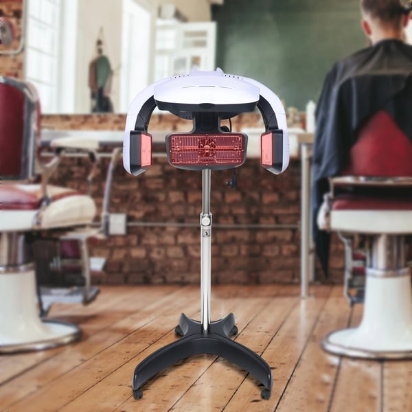 Hårpermanentsmaskine, 1250W effekt, justerbar temperaturinterval,HVID