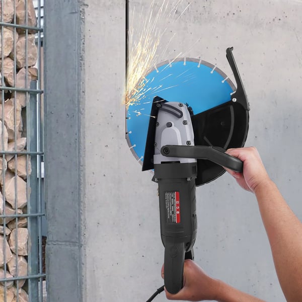 14 tuuman sähköinen levyleikkuri, 5800W teho, 135 mm leikkaussyvyys,Sininen