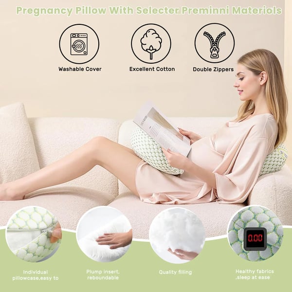 Raskaustyyny, polyesteri / puuvilla materiaali, U-muotoinen mitat, kevyt 0-0,5 kg, 300 TC langan tiheys, mukava täyte