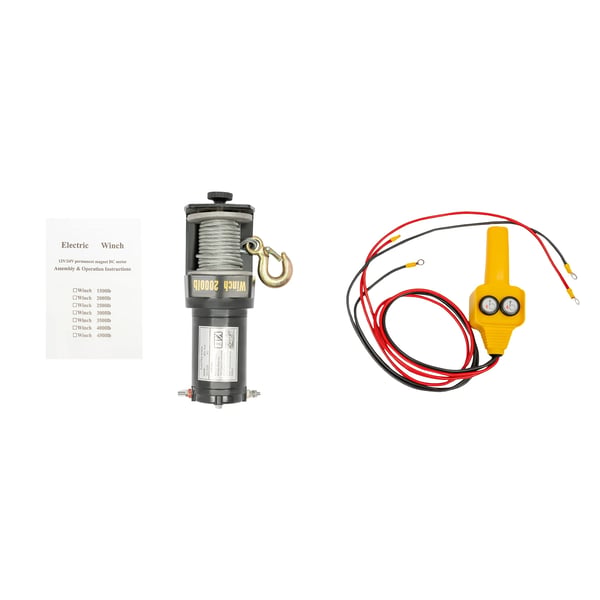 Elektrisk vinsch, DC12V, IP67 vattentät