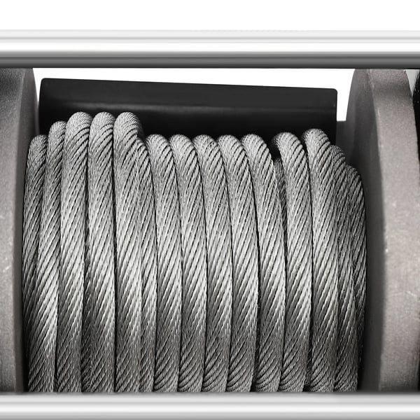 Elektrisk vinsj, 3000 lbs løftekapacitet, holdbar stål konstruktion,sort