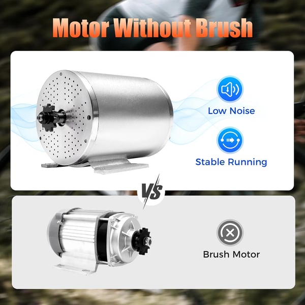 Børsteløs Motorcontroller, 60V, 2000W, Nominel Hastighed 4300 o/min, Nominel Strøm 36 A, Nominelt Moment 5,15 N·m