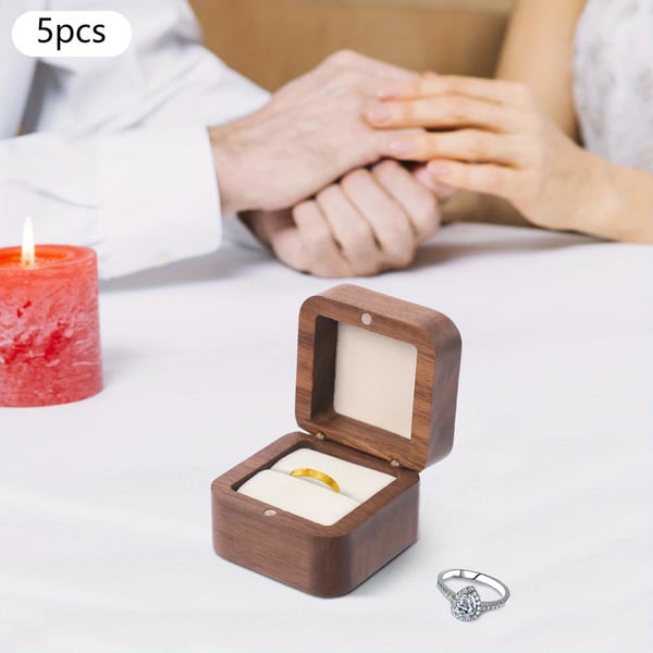 Ringæske, 55MM Dimensioner, Genanvendeligt Design, Miljøvenligt Materiale, Kompakt Størrelse, Holdbar Konstruktion