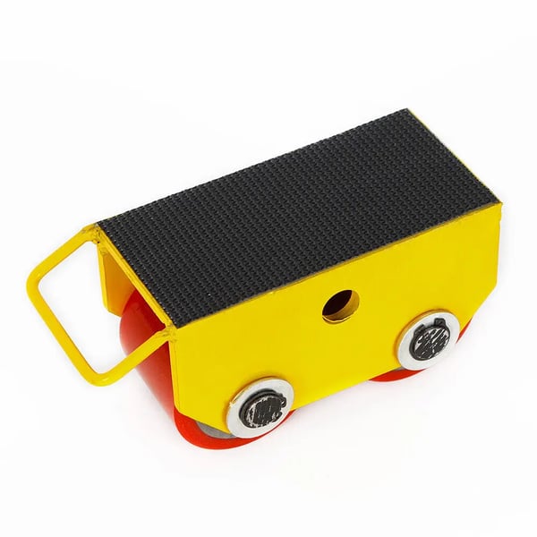 Maskindolly Skate, Belastningsevne 2,5T, Dimensioner 22×10×11 cm, Rulle størrelse 8×7 cm, Nettovægt 5 kg, Antal ruller 2