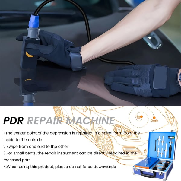 PDR Dentskade Reparationsværktøj, Metal Konstruktion, Maksimal Effekt 1,38 kW, Kompatibel med Jern og Stål Karosseri, Digitale Kontrolfunktioner