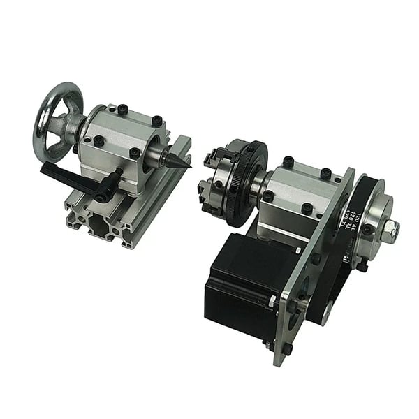 Rotary Akse, 4 Kæbe Chuck, A-Akse,4 akser