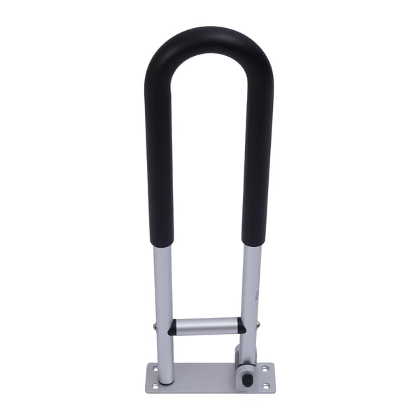 Toilet Greb Bar, 60 cm lang, Vægmonteret, Understøtter op til 120 kg, Aluminiumlegering Materiale, I-formet Struktur