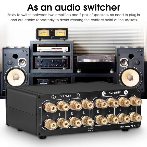 Audio Switcher, VU Meter, Fjernbetjening, Alsidig Kompatibilitet