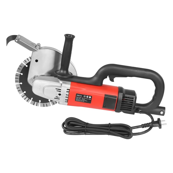 Elektrisk Betonsav, 68 mm Skæredybde, 7000 RPM Hastighed, 2700 W Effekt,EU, Rød