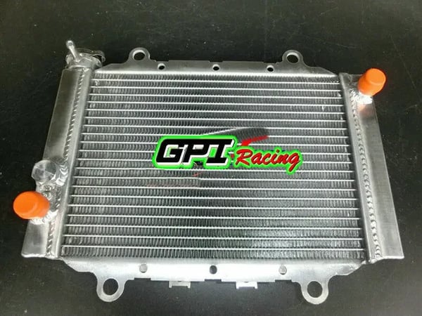 Radiator, Aluminiumkonstruktion, Kompatibel med Yamaha YFM400, Kompatibel med Yamaha YFM450, Letvægtsdesign, Elektrisk kølevifte inkluderet