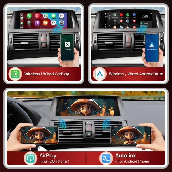 Trådlös CarPlay-adapter, röststyrning, Android Auto-kompatibilitet,CIC-systemet
