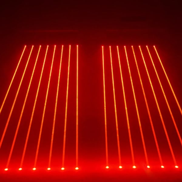 Bevægelseshoved Laserlys, 8-Øje System, Alsidige Kontrolmuligheder,EU Stik, 2Pcs