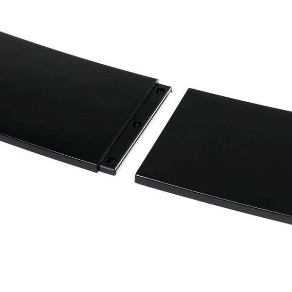 Bumper Splitter Lip, Universel Pasform, Aerodynamisk Design,Glansende Sort