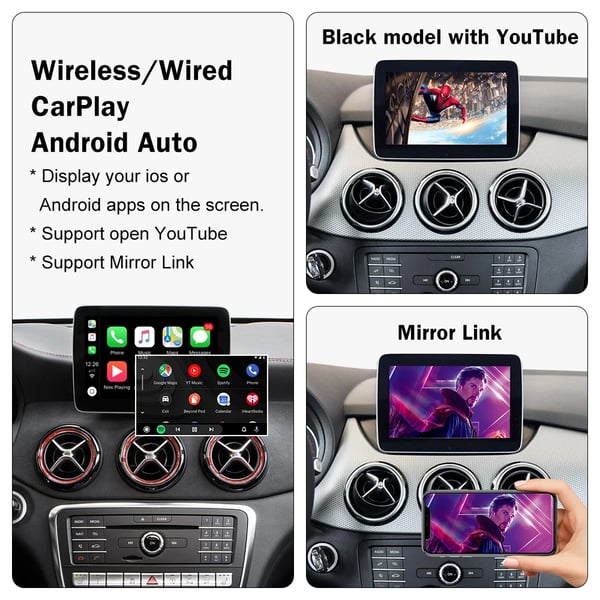 Langaton CarPlay -sarja, Android Auto -yhteensopivuus, helppo USB-yhteys,NTG5.0 järjestelmä