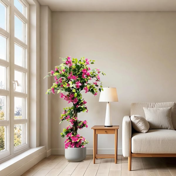 Tekokukka Bougainvillea-puu, Elävän näköinen muotoilu, Vähän huoltoa vaativa,125cm