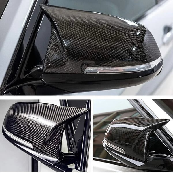 Vingespejl Dæksel, Carbon Fiber Look, Nem Clip-On Installation,kulstoflook