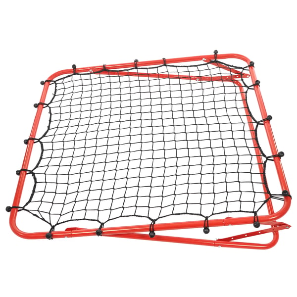 Fodbold Rebound Målnet, Fritstående Design, Holdbar Konstruktion,Rød