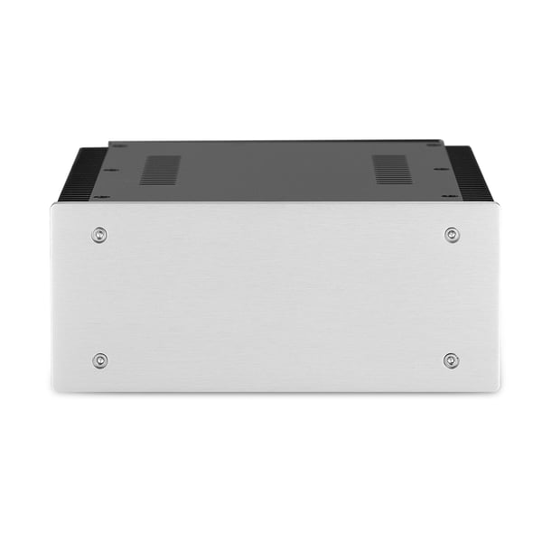 Förstärkarchassi, konstruktion av aluminiumlegering, hållbar design, idealisk för DIY-projekt