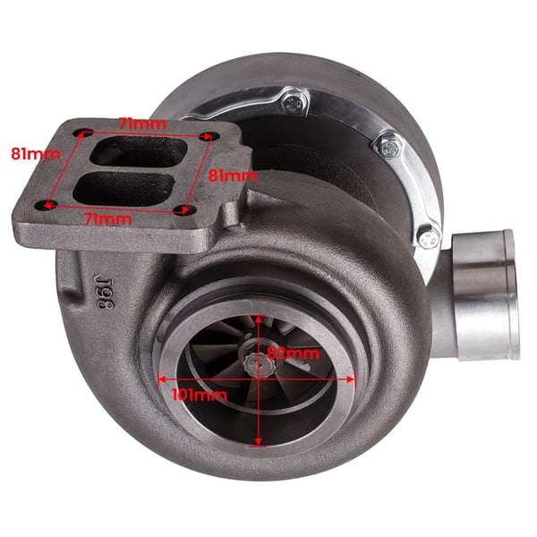 GT45 Turbocharger, Øger over 600 BHP, Holdbar støbt hus, Hurtig respons med tvilling-scroll design