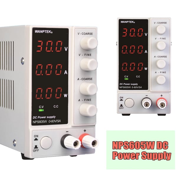 DC Reguleret Strømforsyning, 300W Udgangseffekt, 0-60V Udgangsspænding, 0-5A Strømområde, 220V Indgangsspænding, LED Display