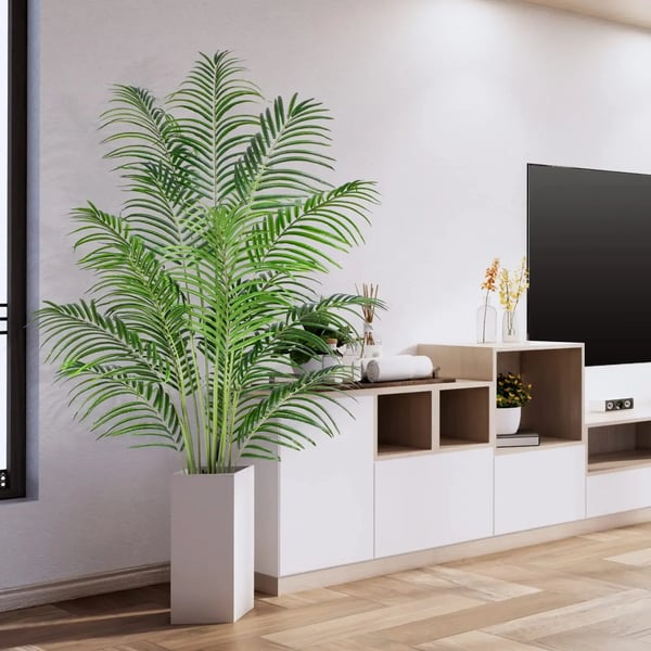 Konstgjord Palm, 180 cm Höjd, Ingen Underhåll Krävs,Olive