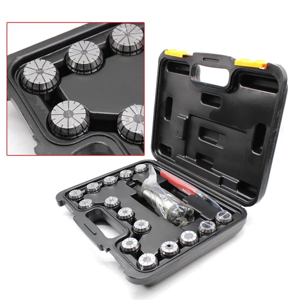 MT3 ER32 Chuck-set, 15 colletter ingår, hög precision, hållbara material