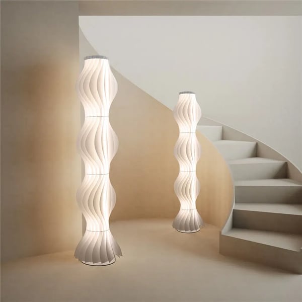 LED Gulvlampe, Justerbar Farvetemperatur, Dæmpbar,HVID, 35x170cm