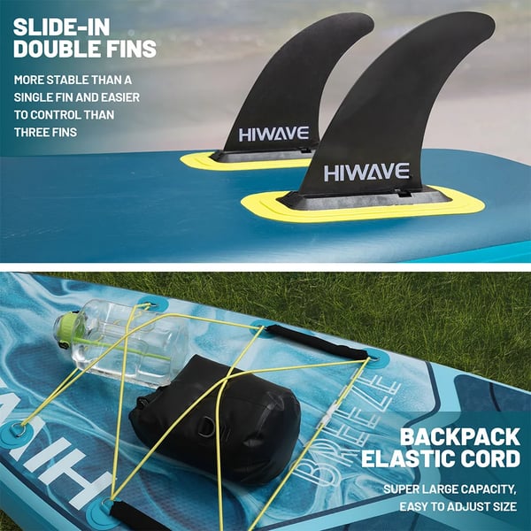 Oppustelig Paddle Board, Høj Vægtkapacitet, Holdbart PVC Materiale,BLÅ