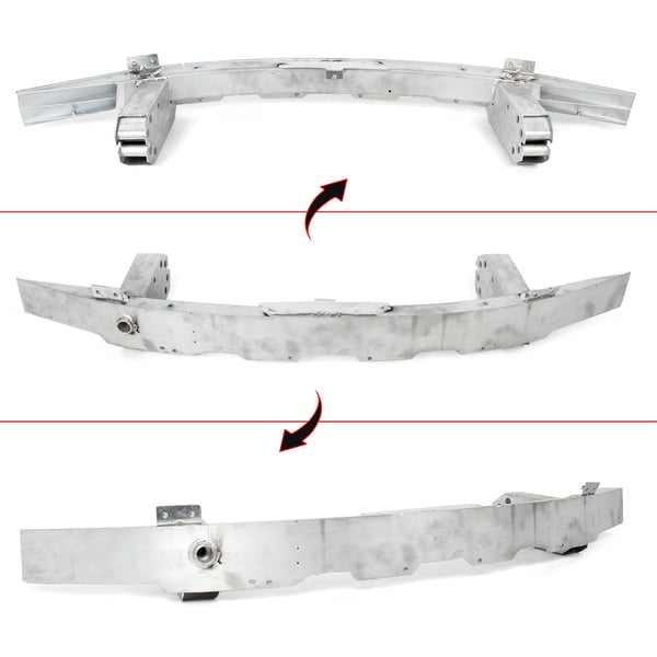 Front Bumper Forstærkningsstang, Holdbart Rustfrit Stål, Nem Installation,Som vist