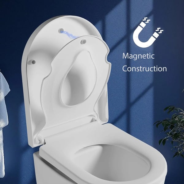 WC-istuin, sisäänrakennettu lastenistuin, nopea vapautus,VALKOINEN